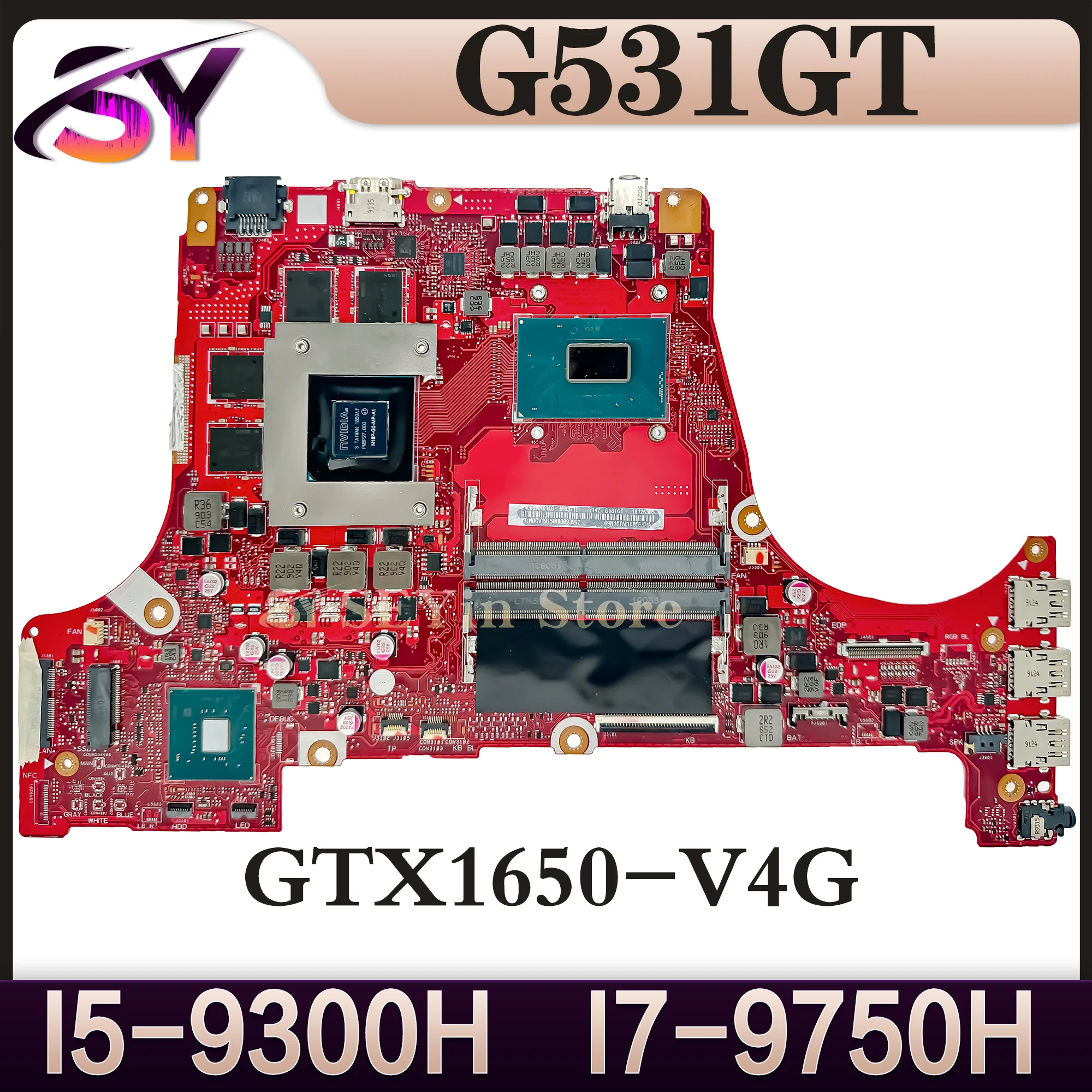 

G531G Mainboard For ASUS Rog Strix G531GT G531GD G731G G731GT Motherboard I5-9300 I7-9750H GTX1650/4G 15.6INCH 17.3INCH Original