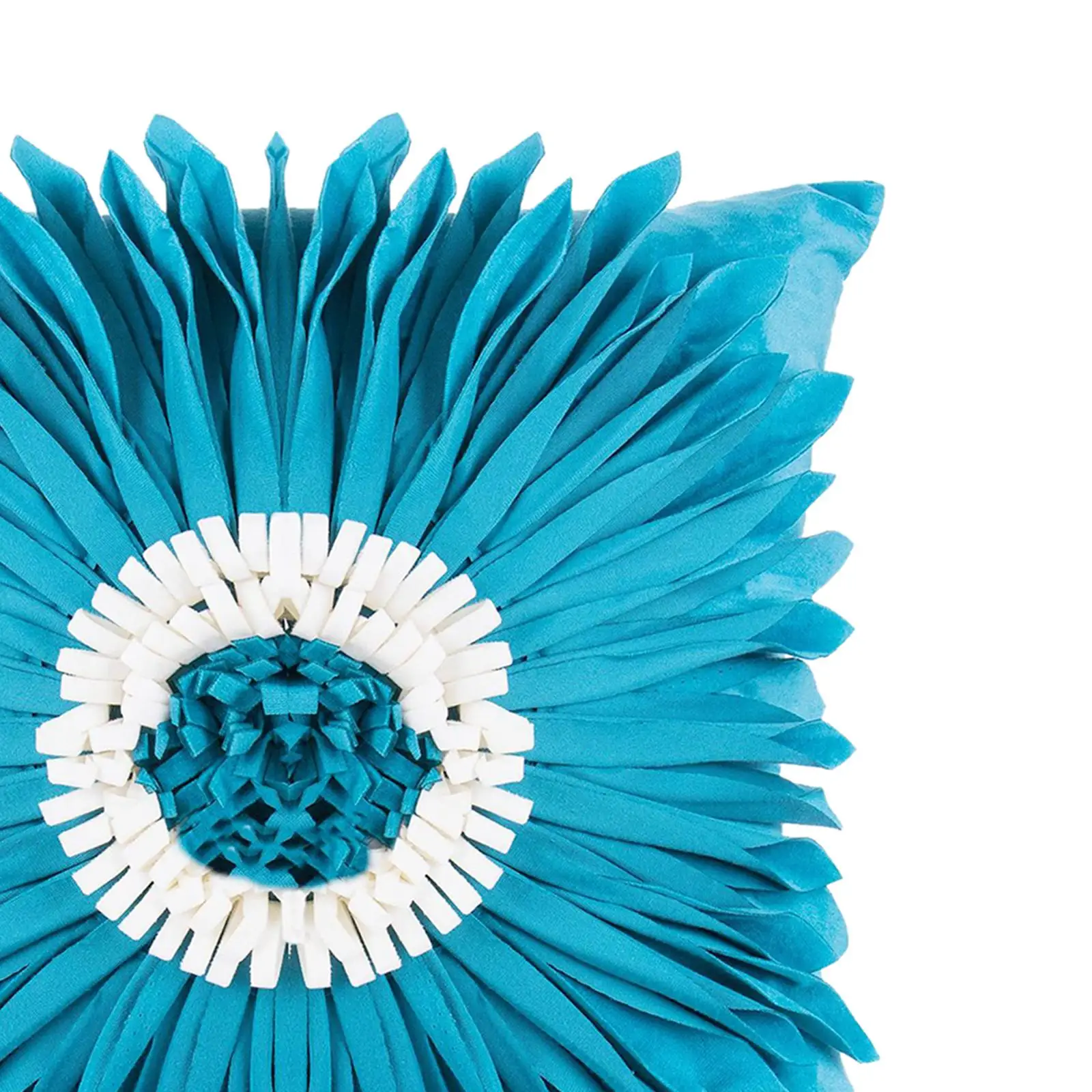 Farmhouse Floral Sunflower Pillowcase Decorative Woven Cushion Cover Textured 3D Design for Couch Bedroom Modern Accent Piece
