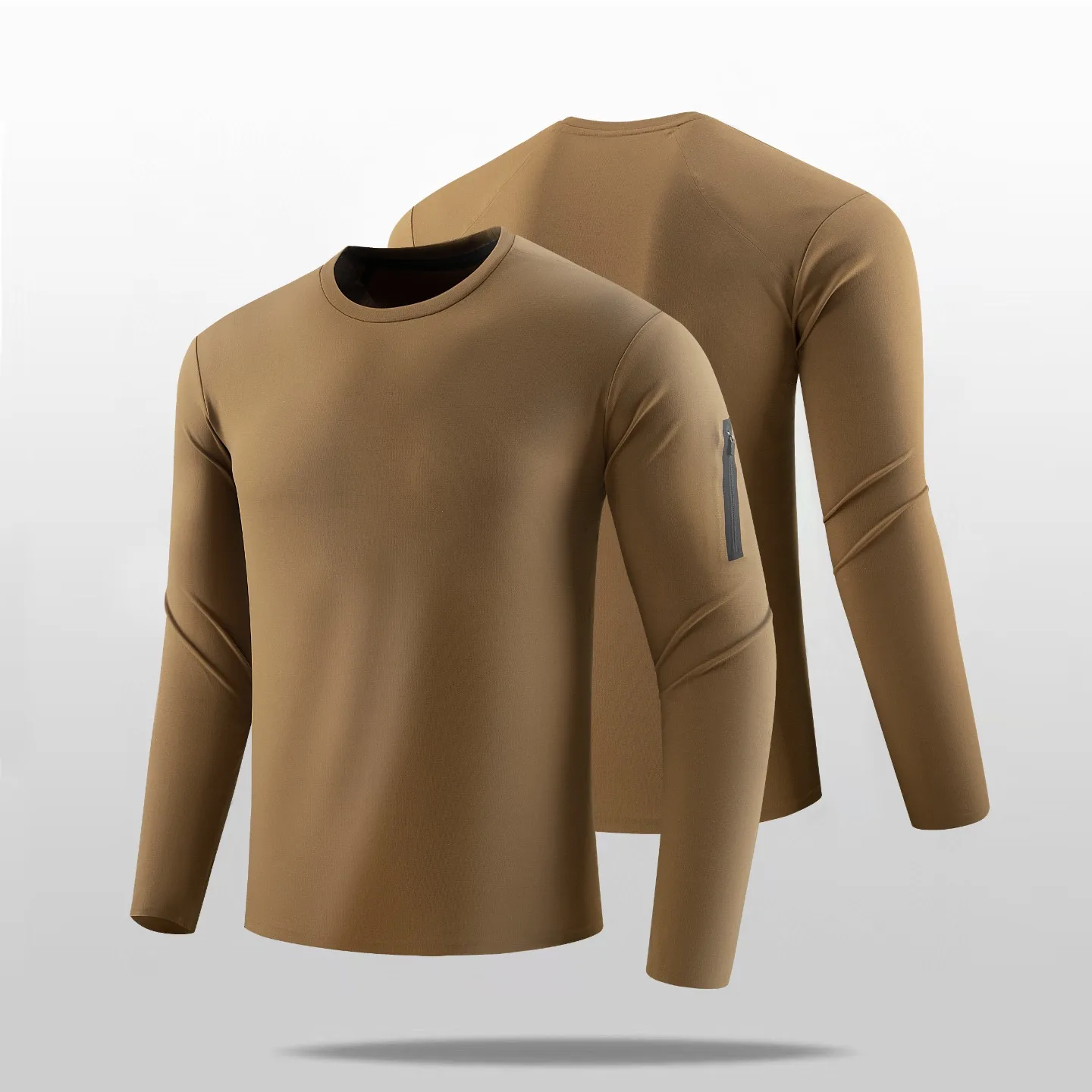 

2026 Spring Autumn Long Sve round Ne Running Fitn Casual Outdoor Sports Long T-irt Qui Dry Training New Model