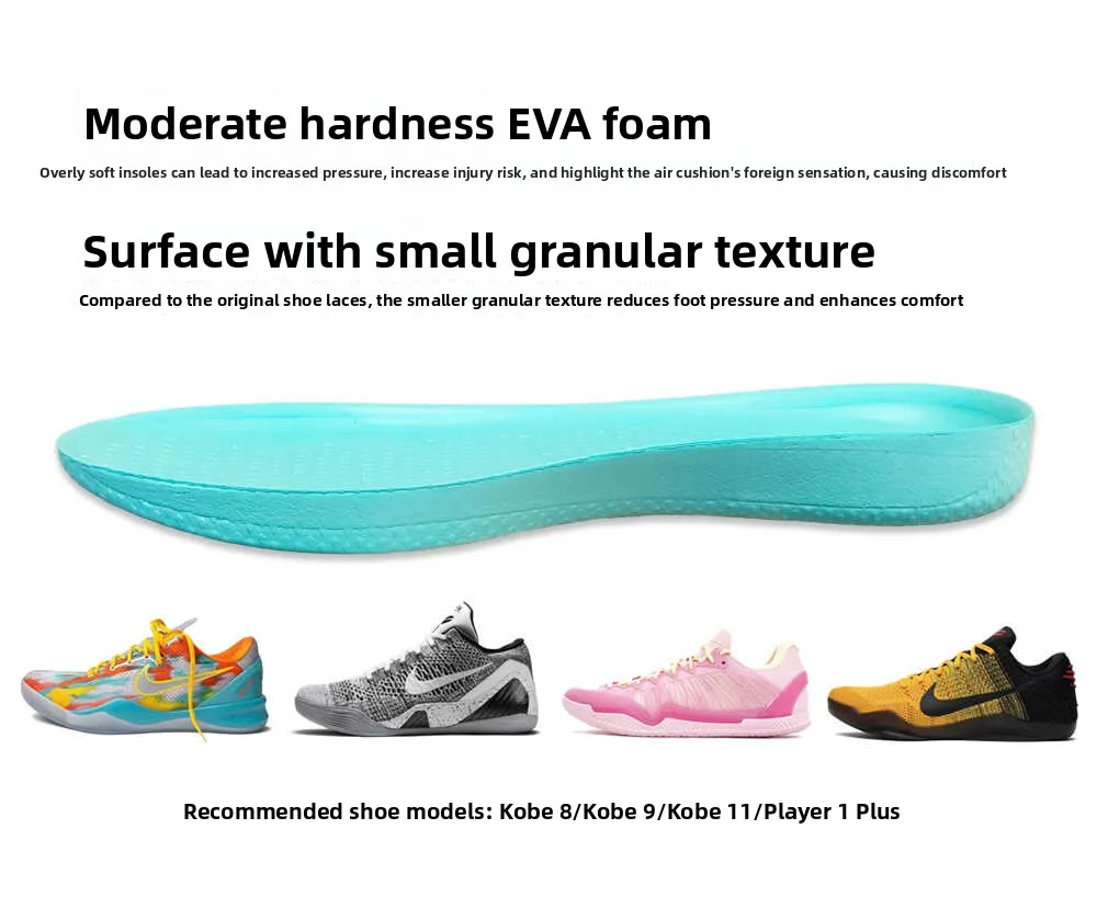 Replaceable Midsole Shock Absorption Shoe Inserts for Kobe 8 And 9