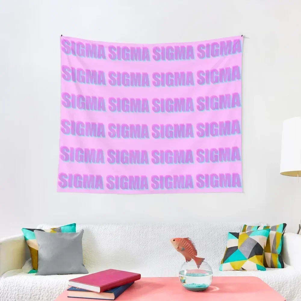 

Sigma Pink and Blue Tapestry Home Decorating Room Decor Tapestry