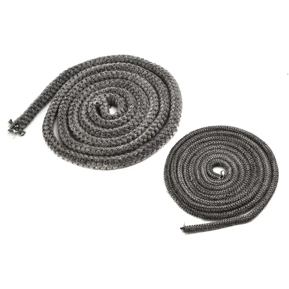 Effective Fiberglass Rope for Wood Burning Stove, 2m Length Black StoveFire Seal, High Performance Door Gasket