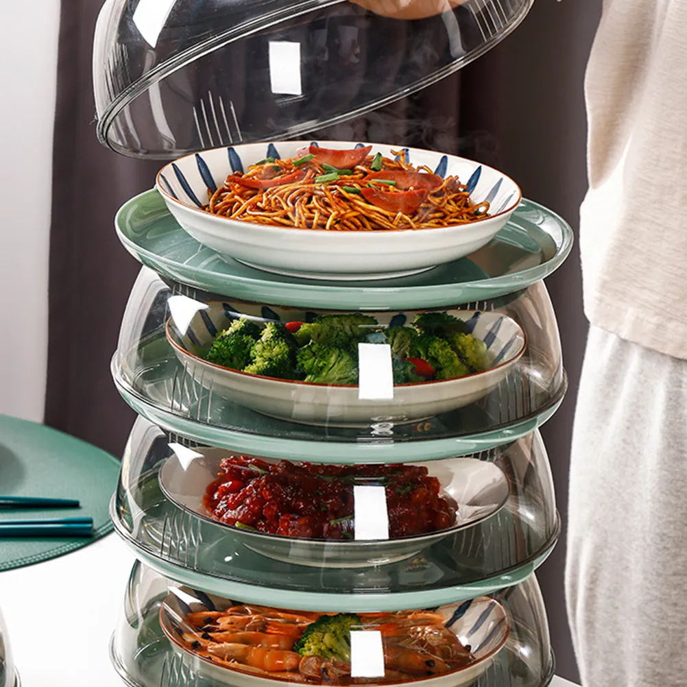 1Pcs Sturdy Food Protective Cover with Comfortable Handle Keeps Snacks Fresh Fly Proof Dish Cover Household Kitchen Supplies