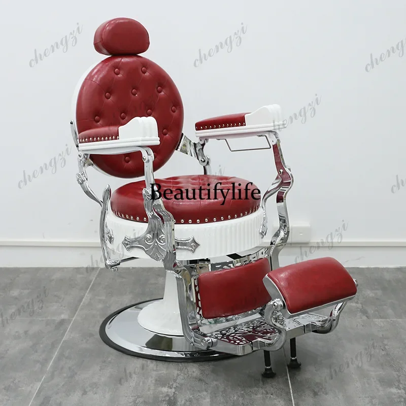 F181   Men's Professional Barber Chair Shaving Design Luxury Queen Elegant Barber Chair Pedicure Nail Salon Furniture