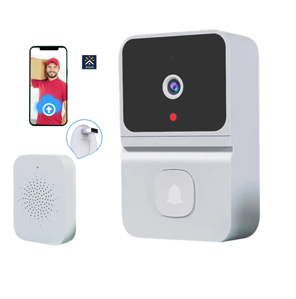 Campanello senza fili WiFi Outdoor HD Camera campanello di sicurezza visione notturna videocitofono cambio vocale per il telefono della porta del Monitor di casa