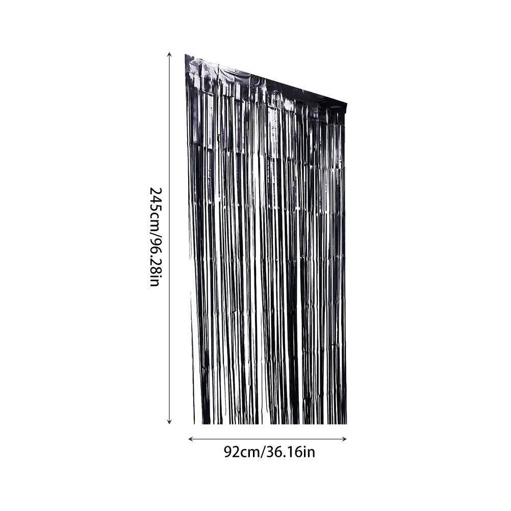 

3pcs Rain Horror Party Decoration Halloween Tassel Horror Party Curtain Hangings Background Photo Prop Reusable