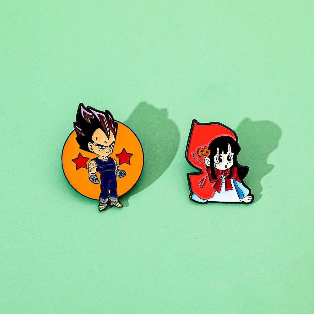 

Dragon Ball Anime Goku Pins Men Women's Brooches on Clothes Lapel Pins for Backpack Badges Fashion Decorations Gifts