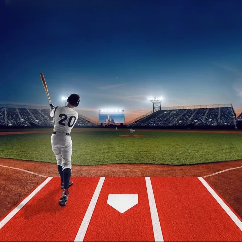 Non-slip Baseball Practice Mat Shock Absorption Baseball Training Mat Outdoors Baseballs Mats Professional Sports Accessories