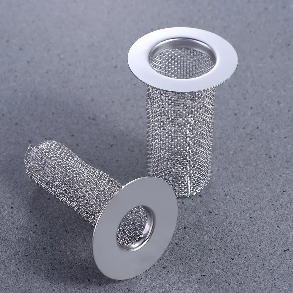 Multifunctional Stainless Steel Floor Drain Filter Mesh Kitchen Sink Anti-clog Slag Strainer Bathroom Accessories