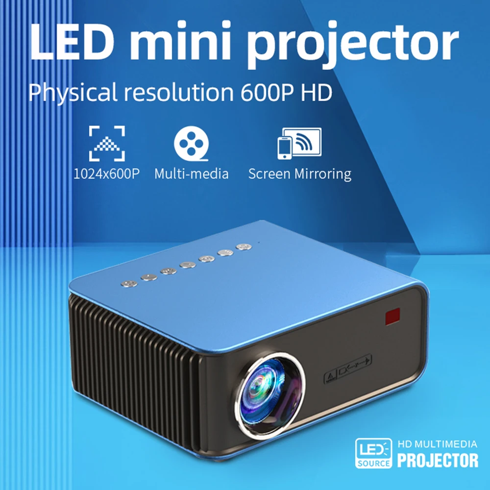 

TOPRECIS T4 Projector Full Hd 1080P 4K LED Portable Projetor 2.4G WIFI For Android IOS Smartphone Video Home Office Camping