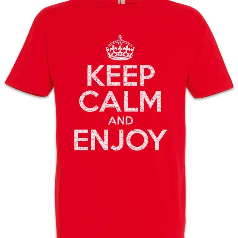 Mantenha a calma e aproveite a camiseta Happy Fun Felicitous Lucky Blessed