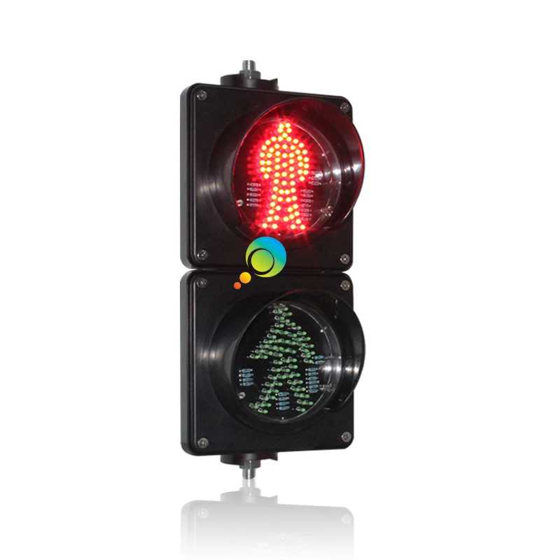 New design School Teaching Mini 100mm Red green Static Pedestrian Traffic Signal Light Warehouse Guide Light