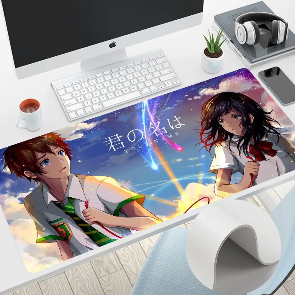 

Y-your name Mouse Pad Home Office Large Mouse Pad Gamer Waterproof PU gaming mouse Leather Desk Mat Computer Mousepad Keyboard p