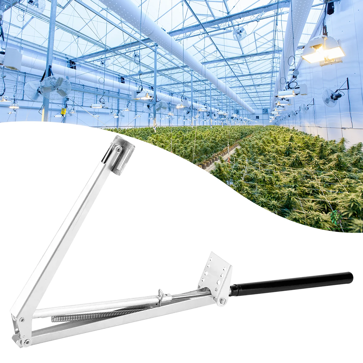 Popular Solar-Powered Automatic Greenhouse Window Vent Opener - Heat-Sensitive Temperature Control for Gardens & Agriculture