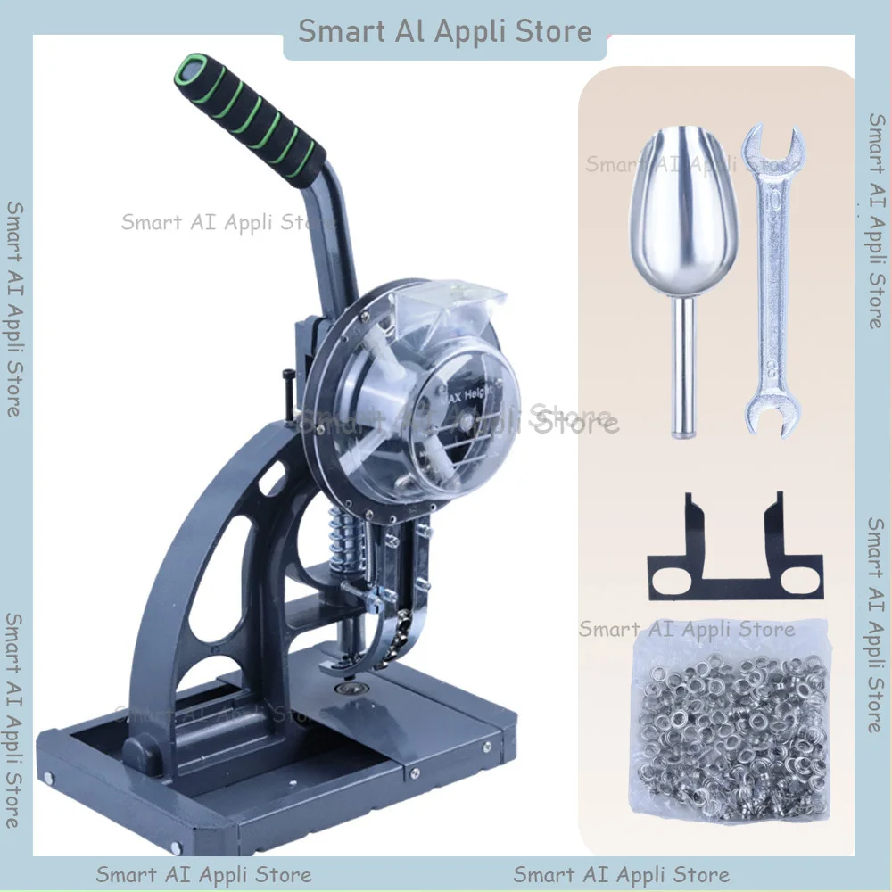 

Ring-Free Semi-Automatic Buttoning Machine for Advertising Printing Banner Fabric Chicken Eyes Buttoning Tool