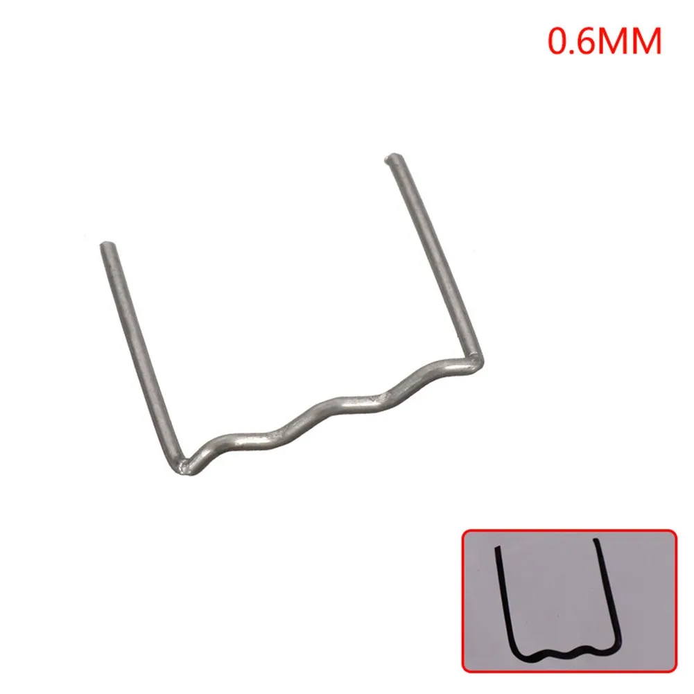 Grampeador quente de aço inoxidável para pára-choques do carro, Ferramentas de solda, Grampos Soldagem Prego, Soldagem Plástica, Pré-Corte, 1 Pacote