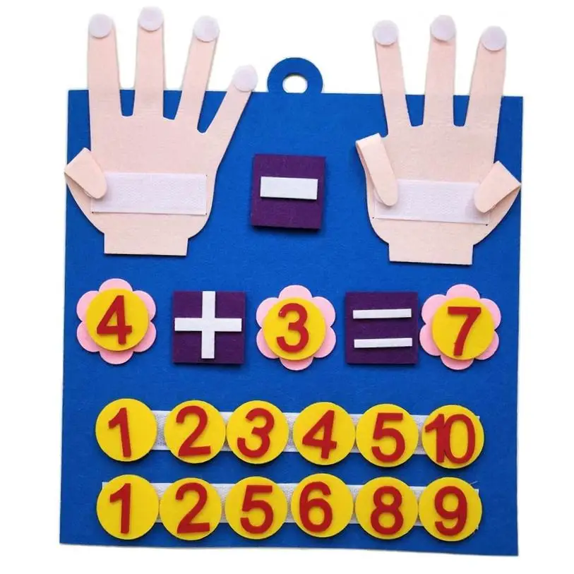 Felt Montessori Math Toy Children Finger Numbers Toys