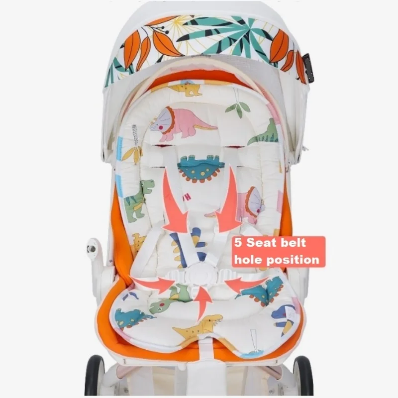 Baby Stroller Seat Cushion Kids Cotton Seat Pad Breathable Prams Mat Pushchair Soft Mattress Infant Pad Stroller Accessorie