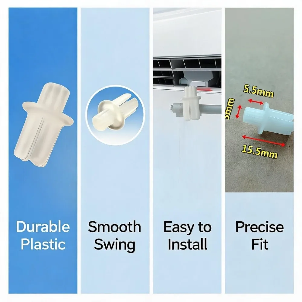 Replacement Wind Guide Bracket with Swivel Ball Mechanism for AC Air Deflector 1.55 x 0.55 x 0.7 cm Replacement