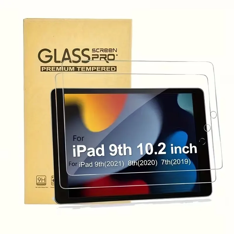 2Pcs for iPad 10 Mini 6 7 Air 5 4 3 9.7 Protective Glass film For iPad 10.2 5 6th 7 8 9th Pro 11 12.9 Tempered Screen Protector