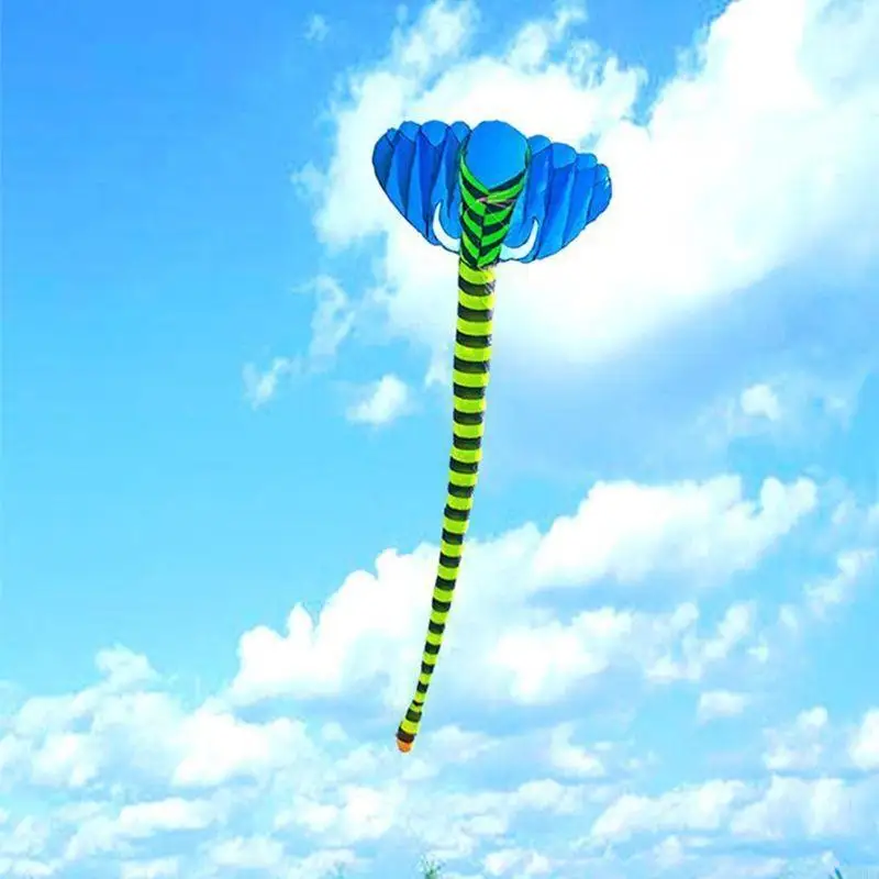 216’’ Single String Kite 3D Elephant Kite Outdoor Sport Kids Family Backyard Toy
