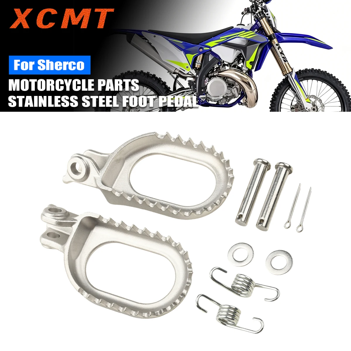 

Motorcycle Parts Lowered 3mm Rear Set Stainless Steel Foot Pegs For SHERCO 125SE-R 250SE-R 300SE-R 450 SEF Factory 2014-2022