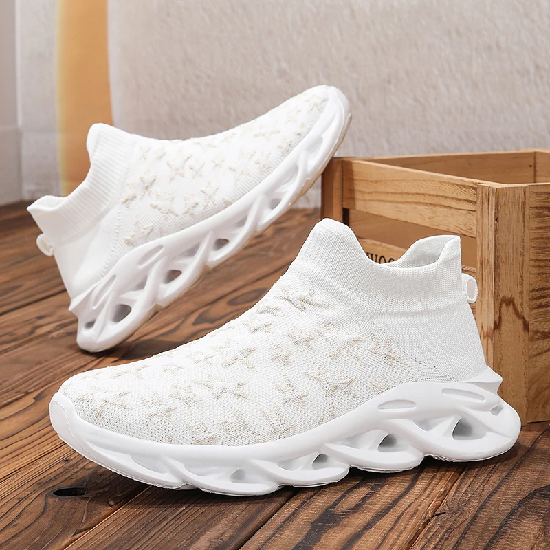

YRZL 2025 Running Shoes Men Lightweight Breathable Sneakers Comfortable Sports mesh Shoes Non Slip Training Shoes big Size 46