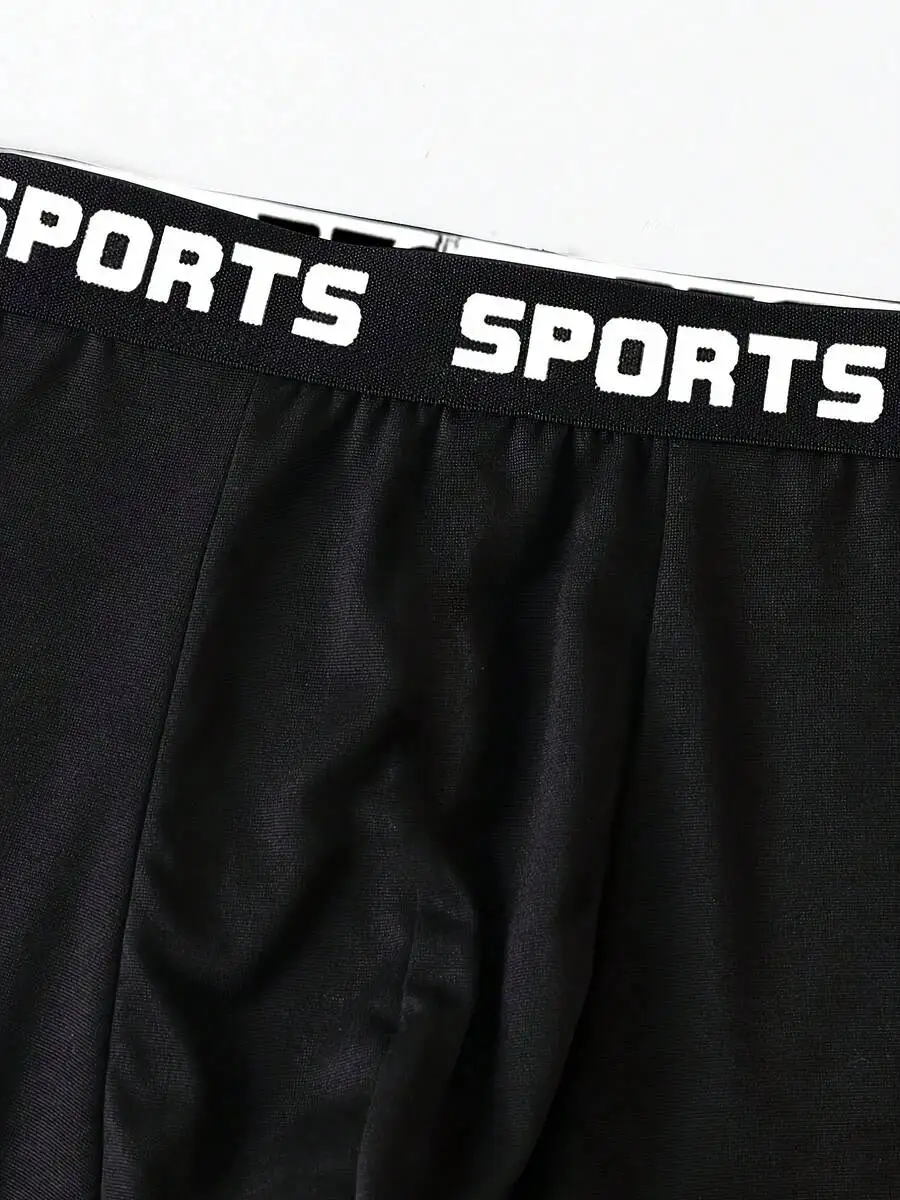 

5pcs Mens Boxer Briefs Breathable Elastic Waistband Sports Underwear For Cycling Travel Summer