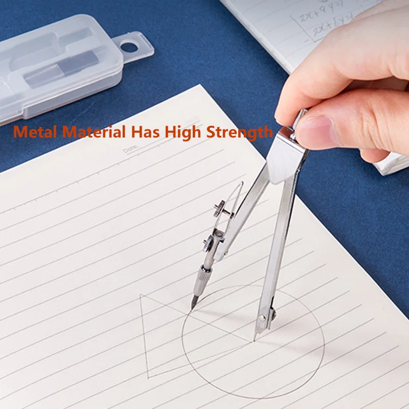 Steel Drawing Compass Professional Engineering Mapping Instrument Math Geometry Tool School Student Supplies Set