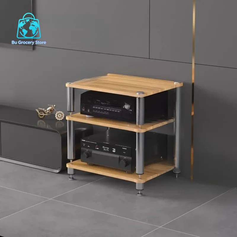 3 Tier Audio Rack Anti Vibration Amplifier Bracket 304 SUS Speaker Cabinet Frame E1 Board For Amplifiers Sound Box Audio Shelf