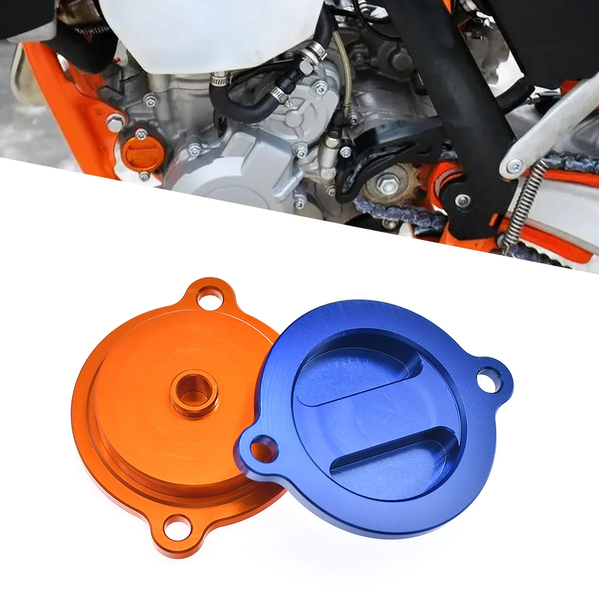 Motorcycles Accessories CNC Engine Oil Filter Cap Cover Plug For KTM SXF XCF XCW EXCF XCF-W FREERIDE FC FE For Husqvarna FC FE
