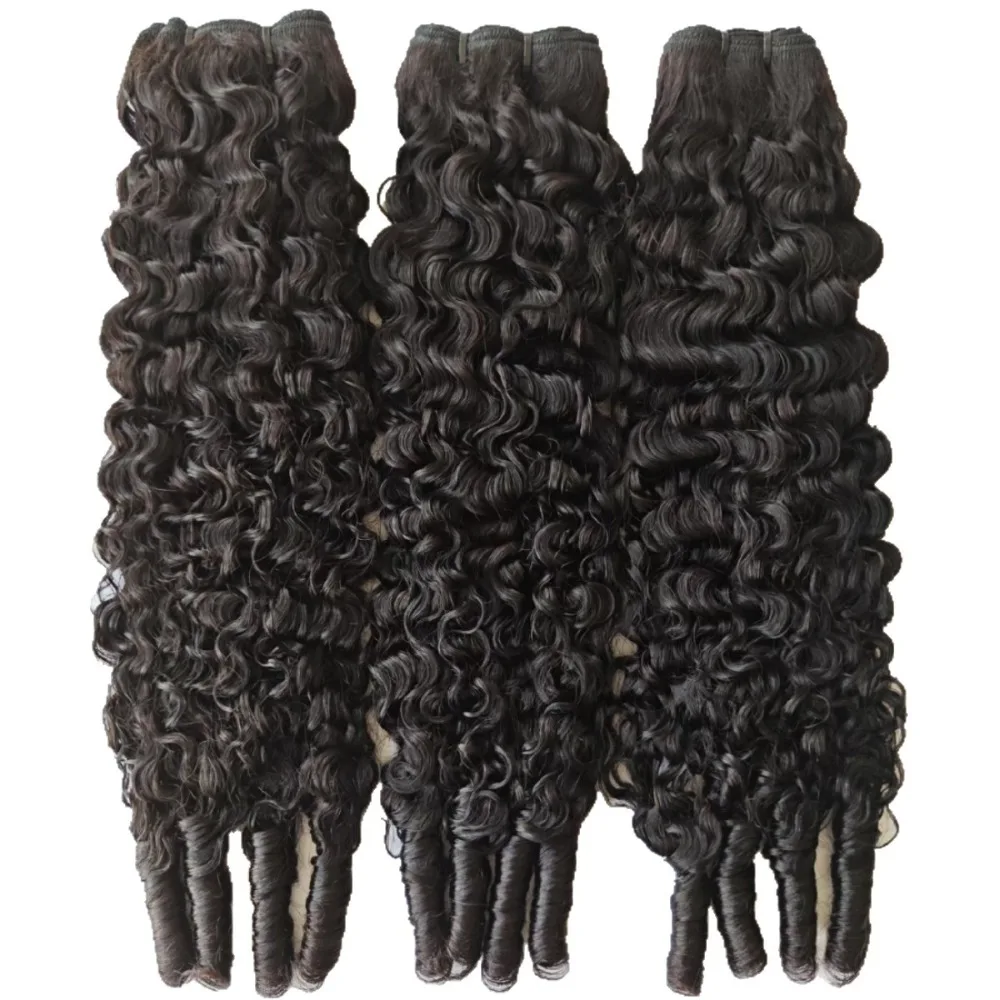 Echthaar-Bündel in natürlicher Farbe, burmesische Locken, 8-30 Zoll, für Frauen, anfängerfreundlich, natürlicher, schützender Stil – Detail 4