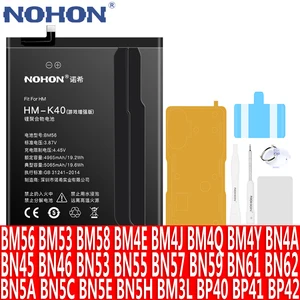 Nohon BM56 BN57 BM58 Baterai untuk Xiaomi Poco X3 Pro NFC F3 GT F1 F2 M3 M4 Pocophone Redmi K40 Pro K30 K20 Baterai Pengganti 9T 12 penjualan terbaik bateria nohon xiaomi redmi note - №