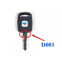 10PCS/5PCS/1PC Ignition D001 Key for SUNWARD SWE 50/60/70/80/90/150/210/230 Ignition Start Door Opening Excavator New Model
