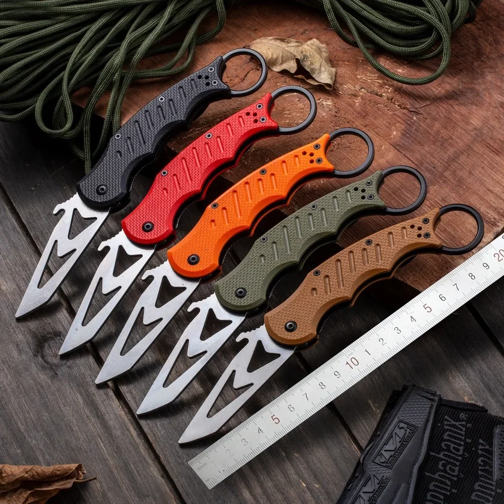 Training karambit claw Folding knife DART G10 handle 440 Blade 60HRC Tactical knife camping knife outdoor tool