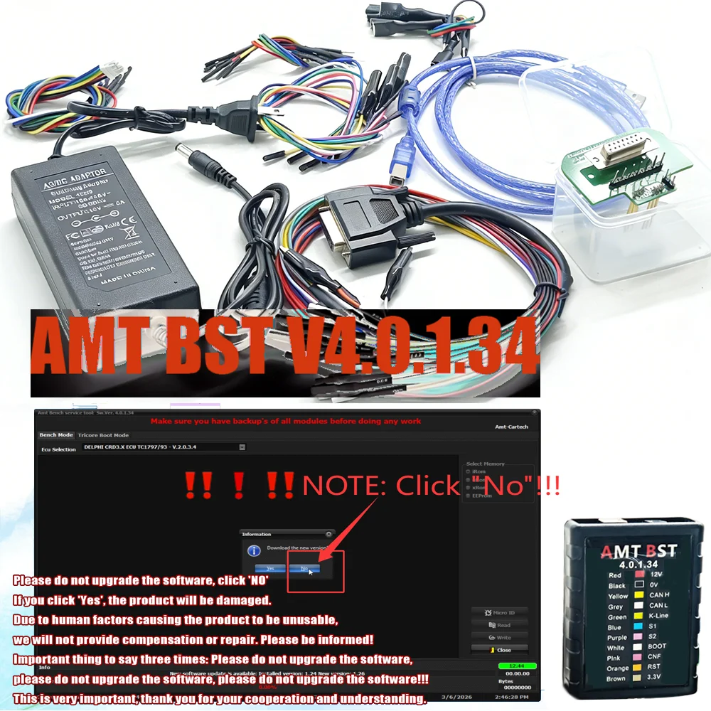 

NEW AMT BST V4.0.1.34 Service Tool Reading & Writing Tool Upgraded version of V2.1.5.6/V3.1.3.5 AMT BST Support Multi-brand Car