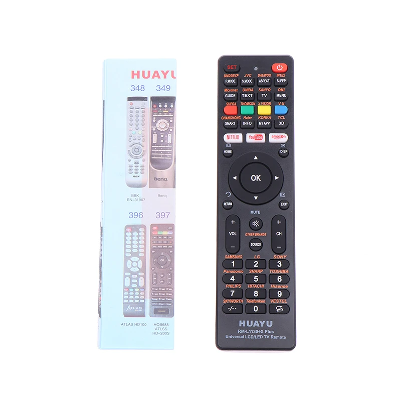 【C】1Pc Universal RM-L1130+X Plus LCD TV Remote Control Smart Home TV Box Television Replacement Remote Control