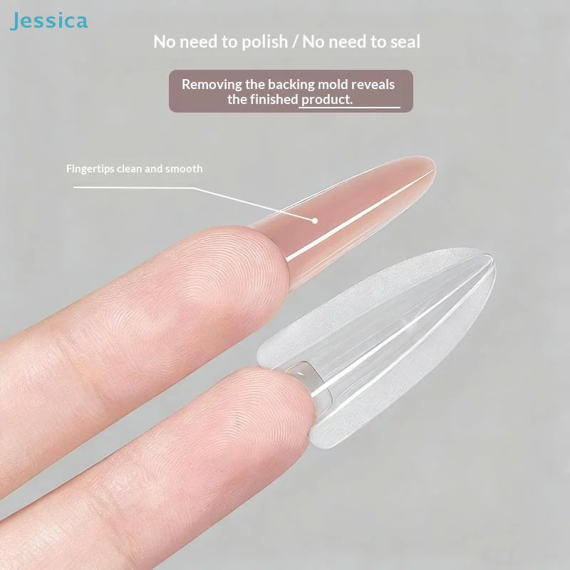 ♥ 240 قطعة ساندويتش أشكال أظافر مزدوجة 15 حجم ملحقات-شكال مزدوجة قالب سفلي طويل نعش اللوز مسمار الفن أشكال مانيكير أداة #4