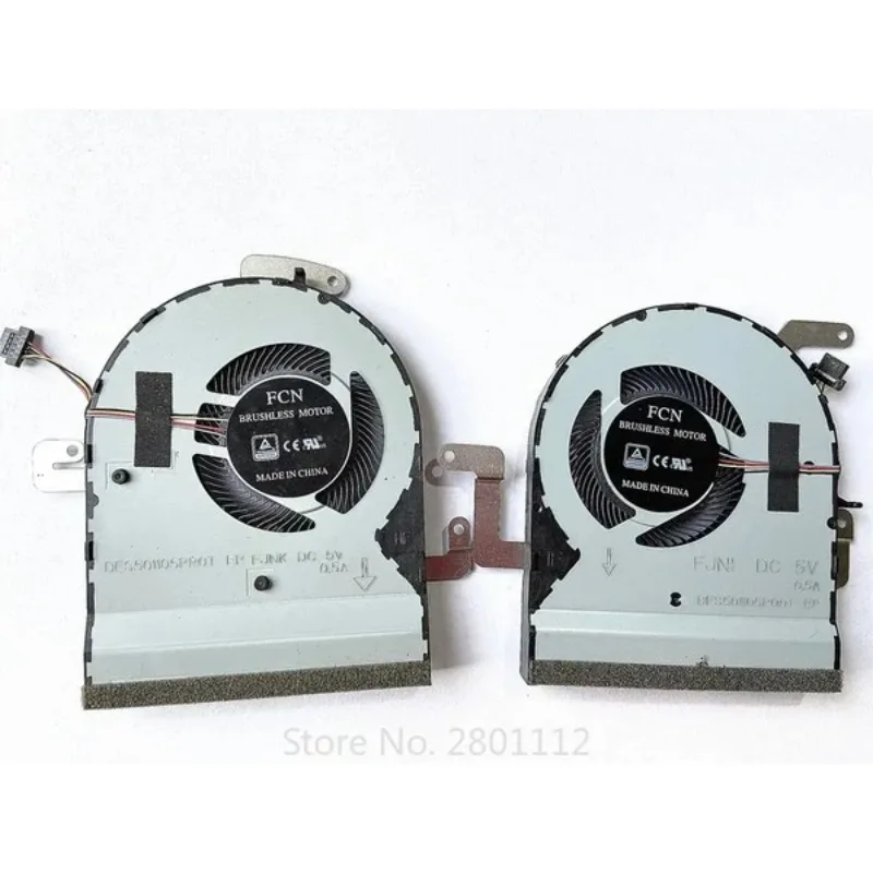 New Laptop CPU GPU Cooling Fan for ASUS X580 VD NX580V VD M580V N580 FJNK FJN Cooler Fan