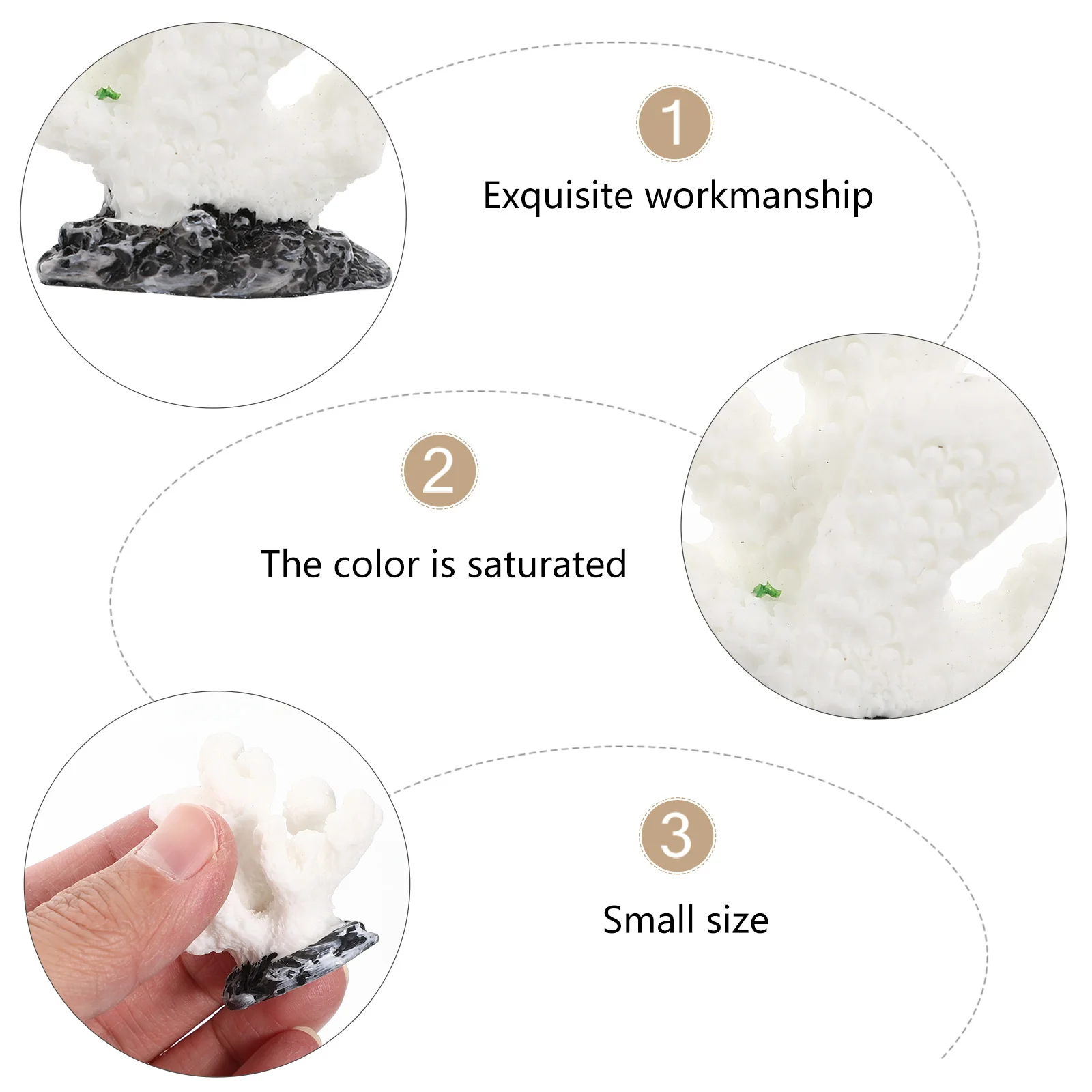 

5Pcs Fish Tank Coral Resin Artificial Coral Tree Decoration Aquarium Ornament Durable Safe for Fresh Saltwater