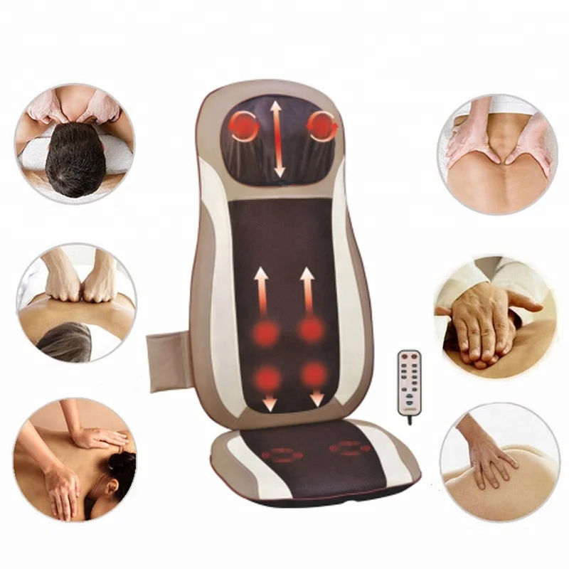 Massager Chair Back and Neck Shiatsu Massager Cushion Vibrating Butt Spine Kneading Body Massager