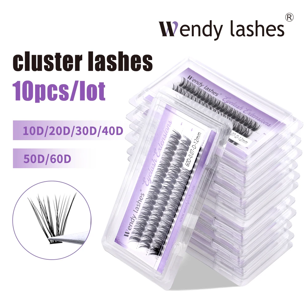 

Wendy Lashes 10/20 шт./лот кластерные ресницы 3 ряда 10D/20D/30D/40D пучки натуральный стиль отдельные ресницы поставщик ручной работы