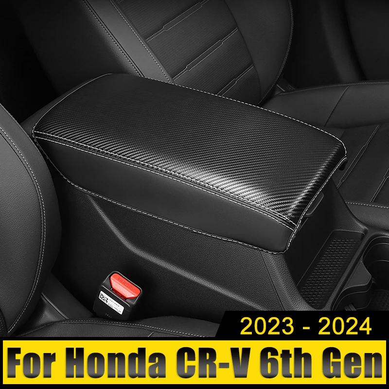 

PU Leather Car Armrest Console Pad Cover Cushion Support Box Top Mat Liner Case For Honda CR-V CRV 6th Gen 2023 2024 2025 Hybrid