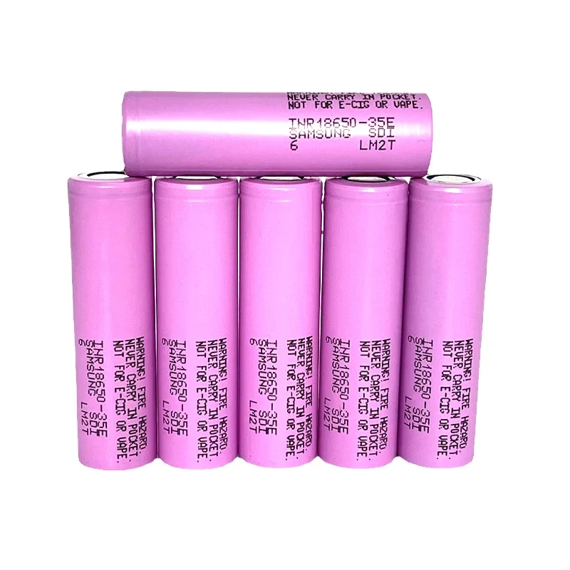 18650 lithium Ion battery 3.7V 3500mAh 25A Discharge INR18650 35E Rechargable Batteries Li-Ion cells for Screwdriver Flashlight