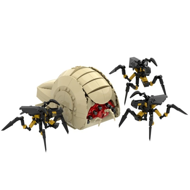 MOC Alien Insect Nest Building Blocks DIY Assembled Bricks Bug Hive Model Desktop Ornament Collectible Toy Gift for Teens Adults