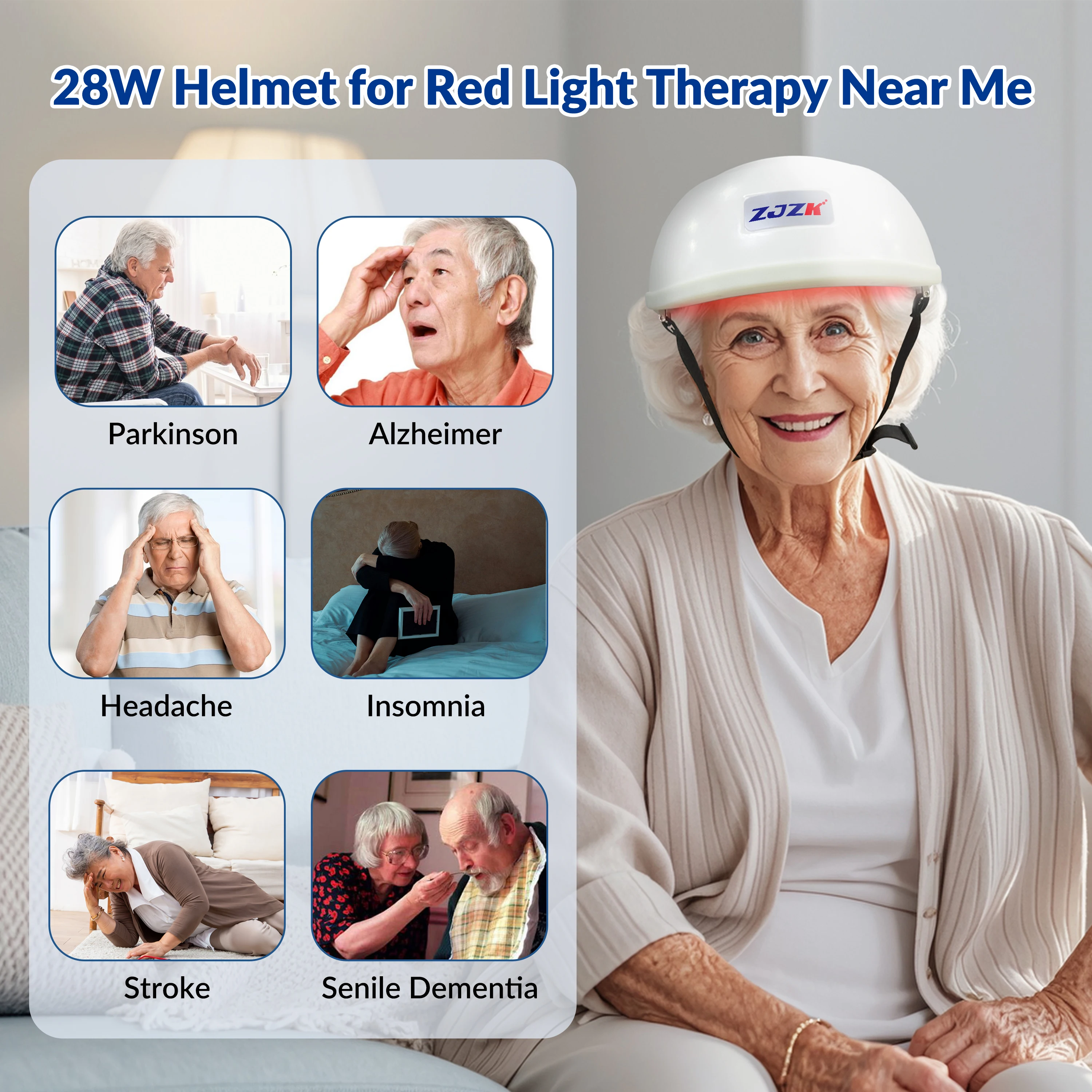 2026 New Advanced 1070nm PBM Therapy Helmet for Brain Weakness Improvement and Human Neural Function Restoration