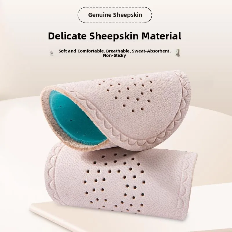 

Sheepskin Thickened Half Size Super Soft High Heels Insoles Women's Forefoot Pads Anti-Pain Anti-Slip Pads Half Pads