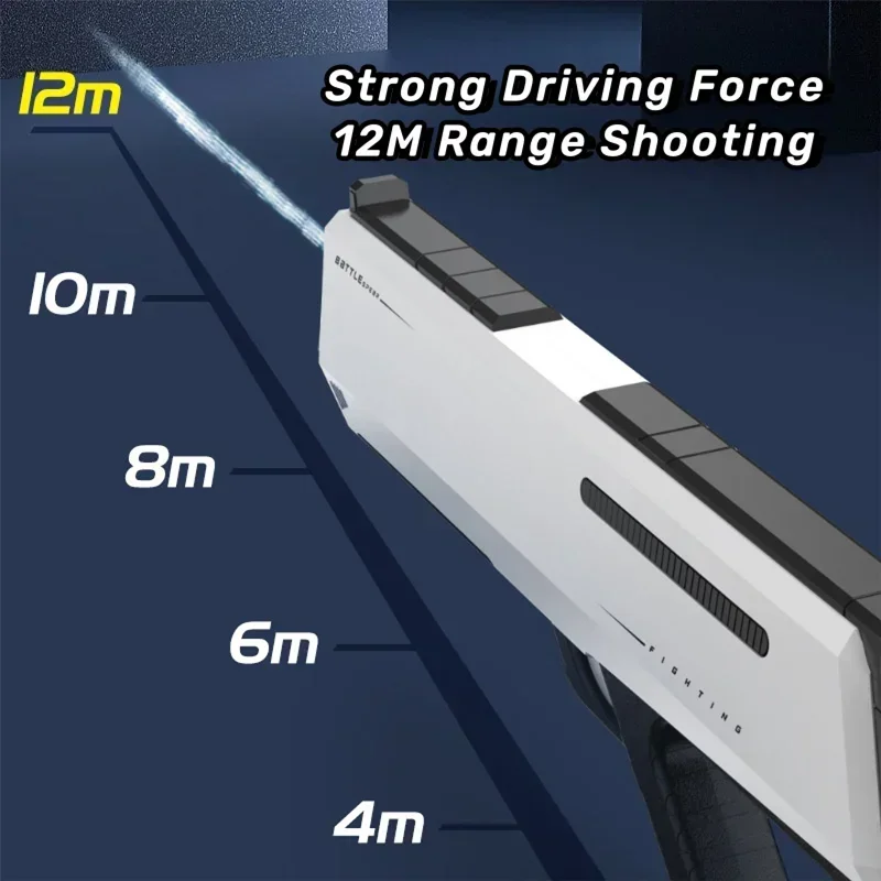 Pistole a spruzzo pistola ad acqua a sparo continuo giocattolo per piscina estiva pistola ad acqua completamente automatica pistola ad acqua elettrica giocattoli all'aperto per bambini