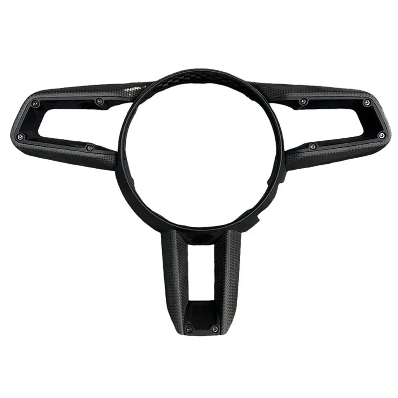 Carbon Fiber Steering Wheel Frame Cover Trim Accessories For 911 992 Carrera Targa Turbo 2022-2024