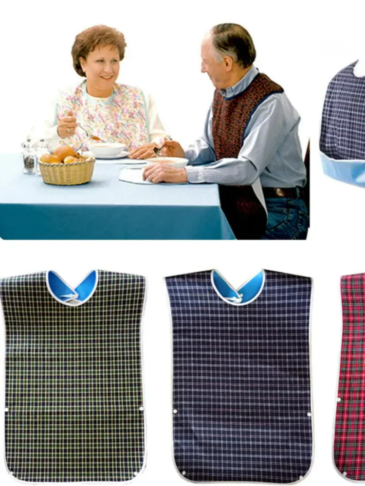 Bavoir imperméable pour adultes, protection en tissu, tablier d'aide aux personnes handicapées, vente en gros